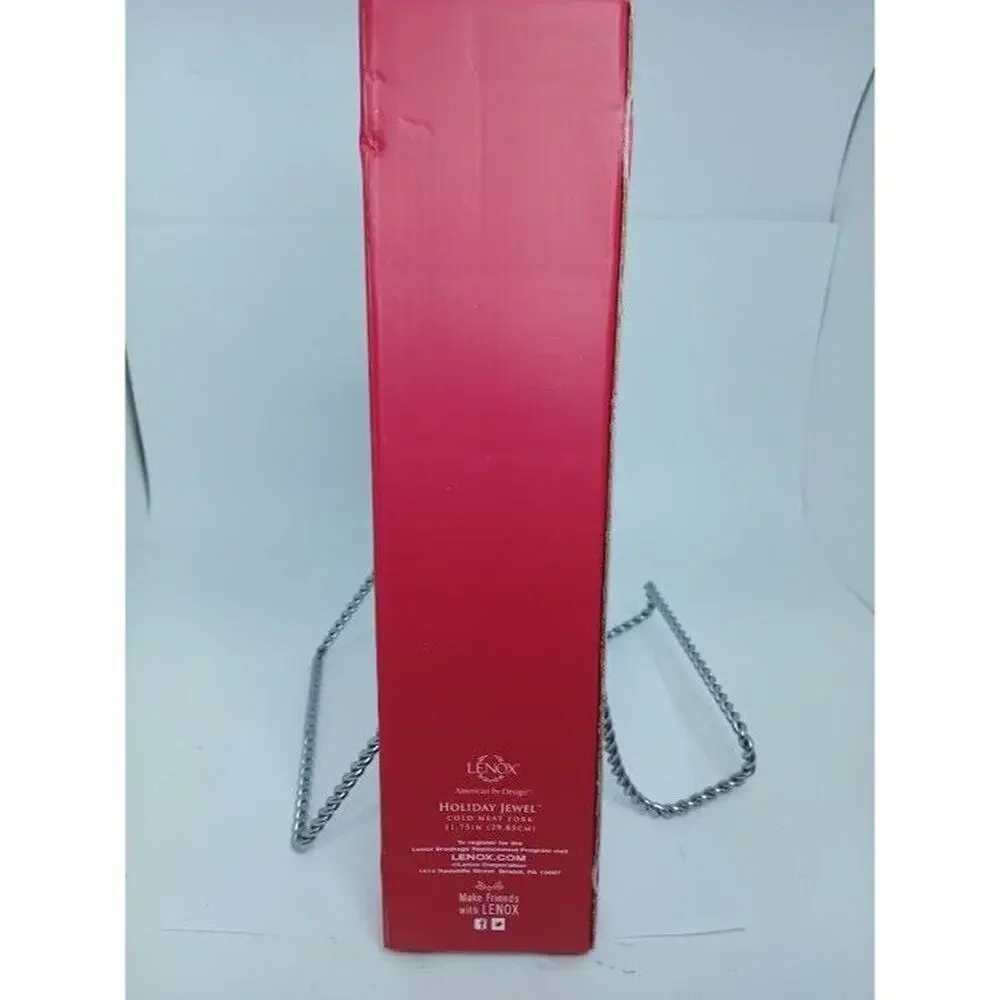 Lenox Holiday Jewel Cold Meat Fork 11.75